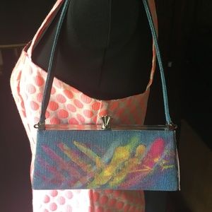 Debbie Brooks Vintage Long Petit Denim Clutch